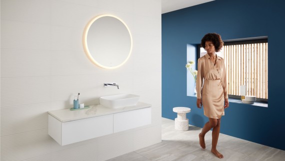 Mix & Match:Geberit ONE 台式洗脸盆与 Geberit iCon 艾柯盥洗柜 Mix & Match:Geberit ONE 台式洗脸盆与 Geberit iCon 艾柯盥洗柜