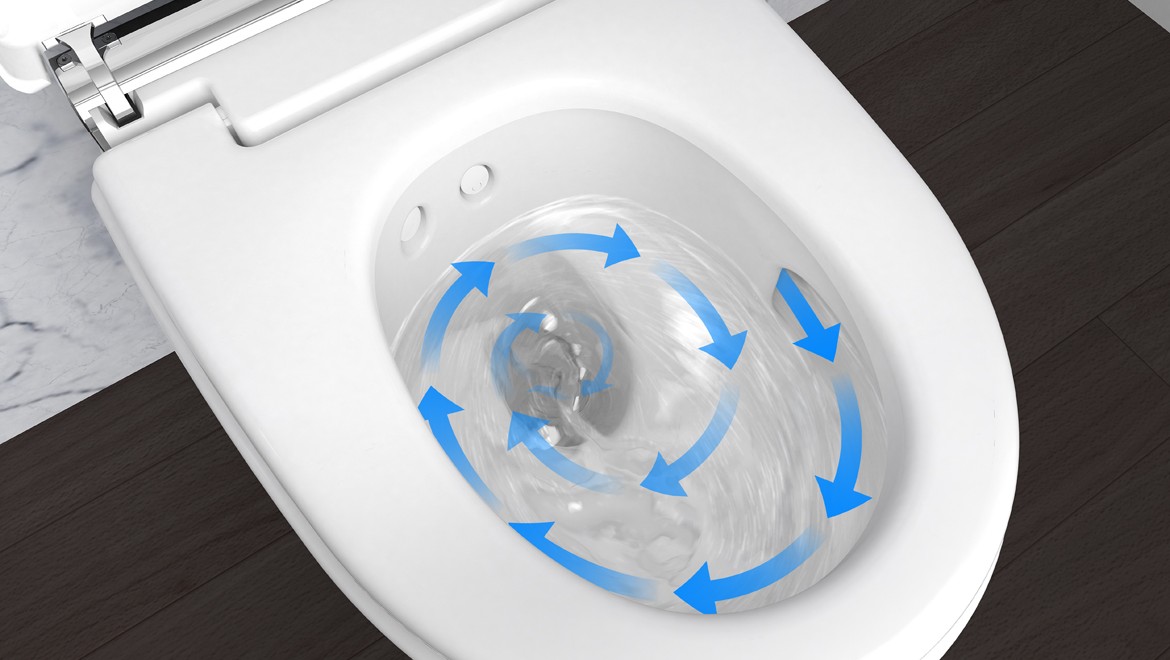 吉博力AquaClean智能座便器Turboflush漩流冲水技术 吉博力AquaClean智能座便器Turboflush漩流冲水技术