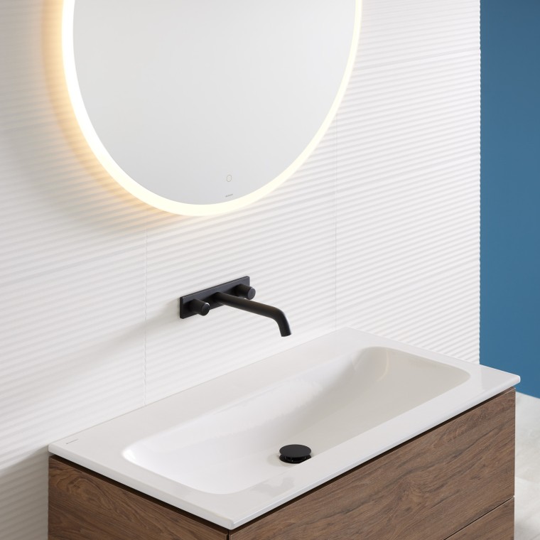 Mix & Match 系列 Geberit iCon 艾柯洗脸盆与 Geberit ONE 盥洗柜 Mix & Match 系列 Geberit iCon 艾柯洗脸盆与 Geberit ONE 盥洗柜