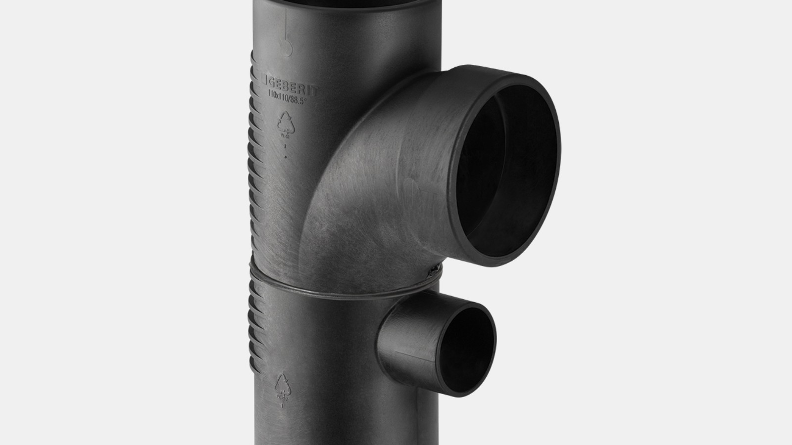 吉博力db20静音管道组合式三通88.5°,低阻入口 吉博力db20静音管道组合式三通88.5°,低阻入口