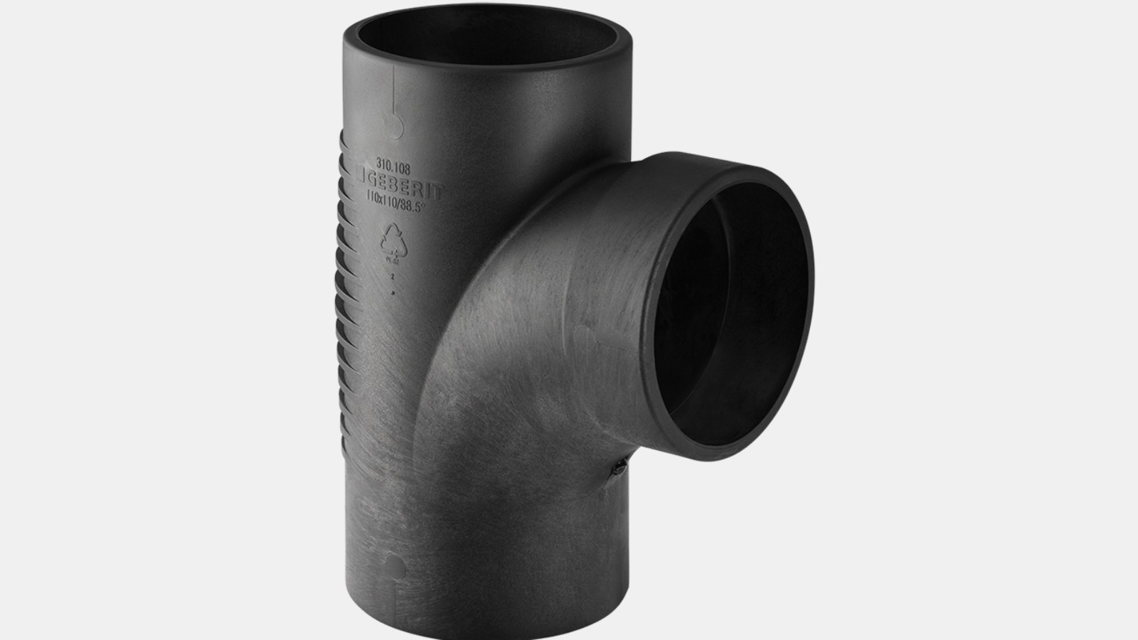 吉博力db20静音管道三通88.5°,低阻入口 吉博力db20静音管道三通88.5°,低阻入口