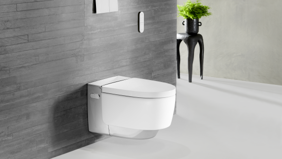带 Sigma70 遥控器且镀铬的 Geberit AquaClean Mera Comfort 智能座便器 带 Sigma70 遥控器且镀铬的 Geberit AquaClean Mera Comfort 智能座便器
