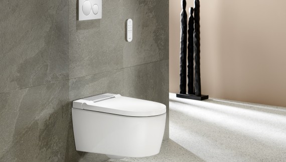Geberit AquaClean Sela White with remote control Sigma 20