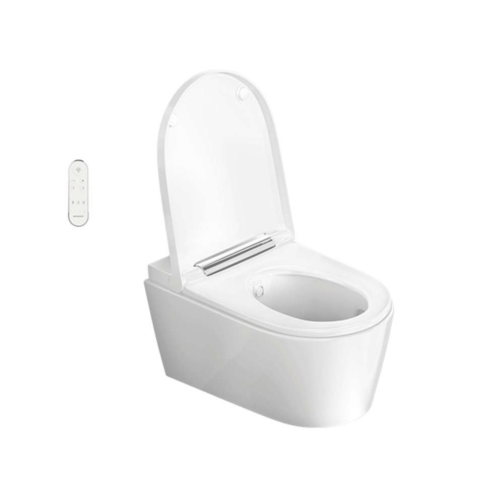 座便盖开启的 Geberit AquaClean Sela 智能坐便器 座便盖开启的 Geberit AquaClean Sela 智能坐便器