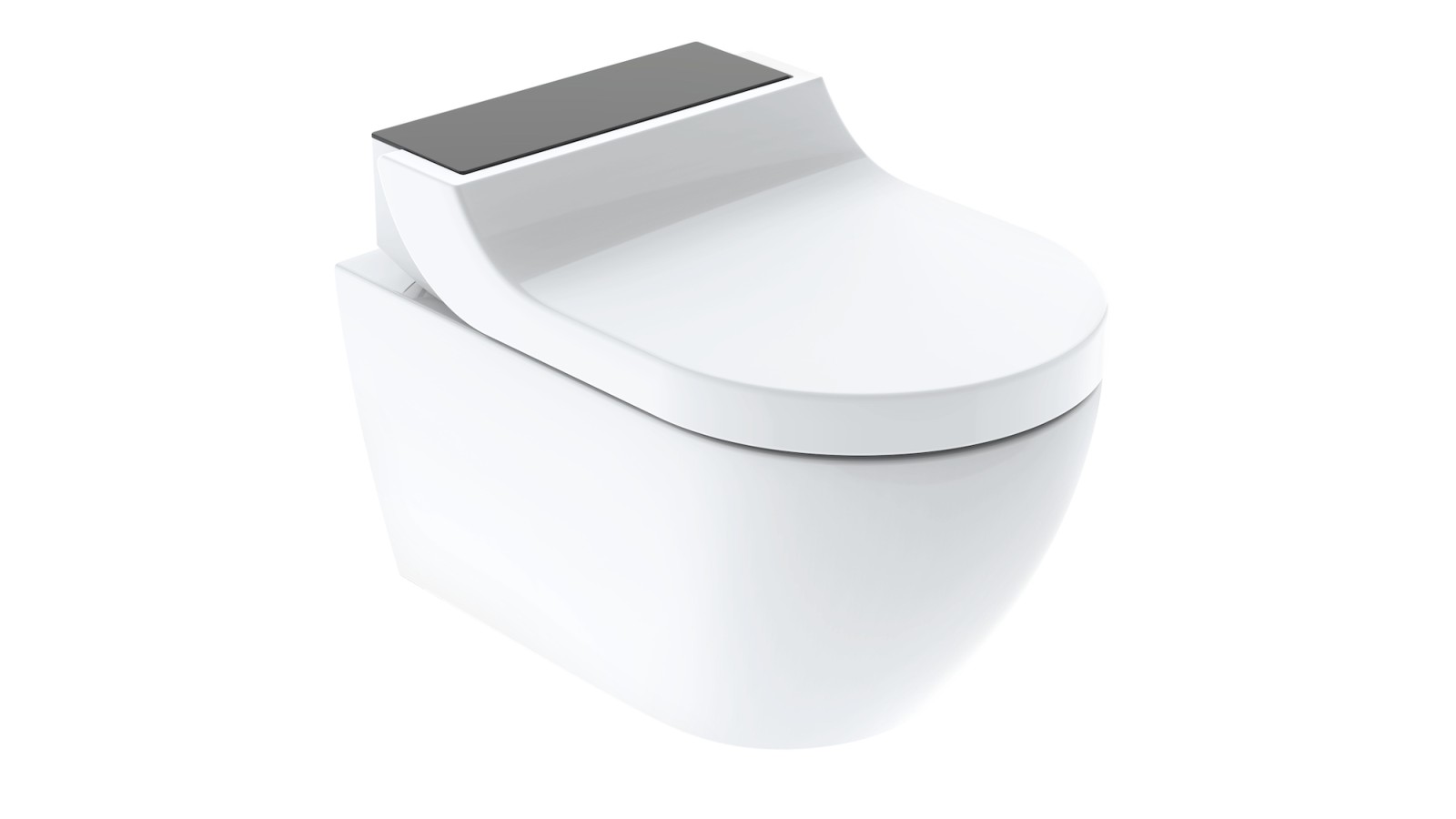 带黑色玻璃盖罩的 Geberit AquaClean Tuma