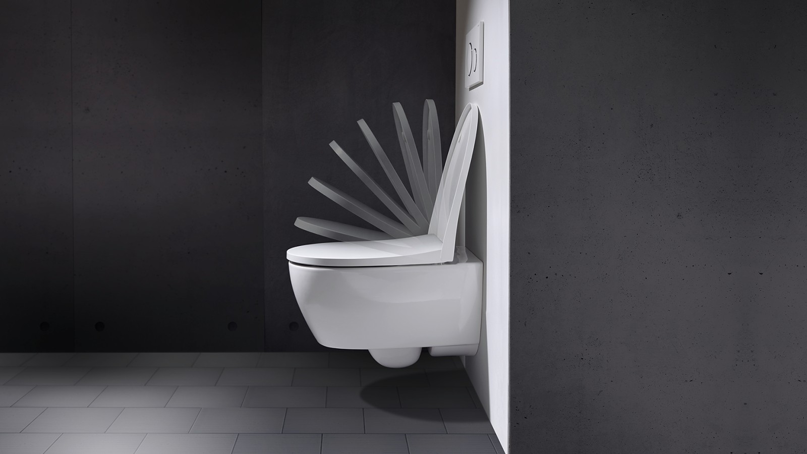 配备缓降功能的座便器盖