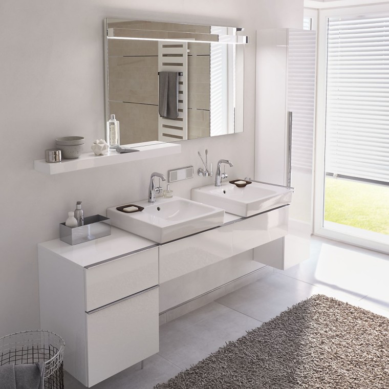 地垫可为明亮的卫浴空间增添一抹色彩 地垫可为明亮的卫浴空间增添一抹色彩