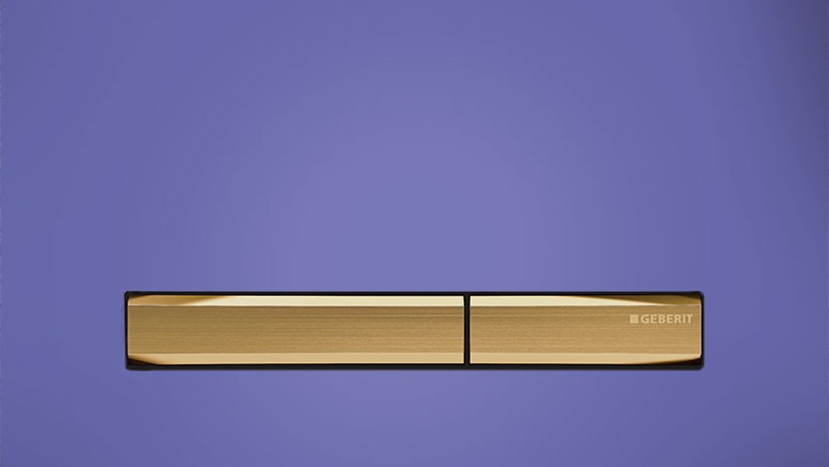 “Very Peri”色(潘通 2022 年度最佳色彩)的 Geberit Sigma50 冲水面板 “Very Peri”色(潘通 2022 年度最佳色彩)的 Geberit Sigma50 冲水面板