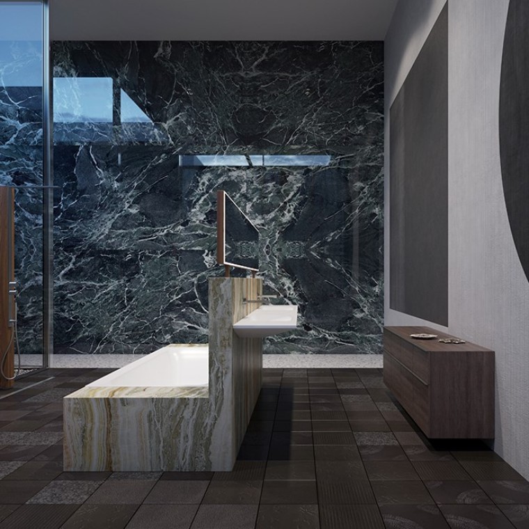 吉博力Tawa浴缸和Geberit ONE卫浴系列确保了和谐如一的连贯整体外观(©Bloomrealities/HTA für H.O.M.E.Haus 2022) 吉博力Tawa浴缸和Geberit ONE卫浴系列确保了和谐如一的连贯整体外观(©Bloomrealities/HTA für H.O.M.E.Haus 2022)