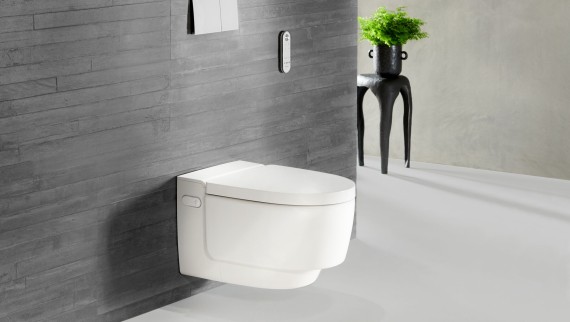 带 Sigma70 遥控器的 Geberit AquaClean Mera 智能座便器 带 Sigma70 遥控器的 Geberit AquaClean Mera 智能座便器