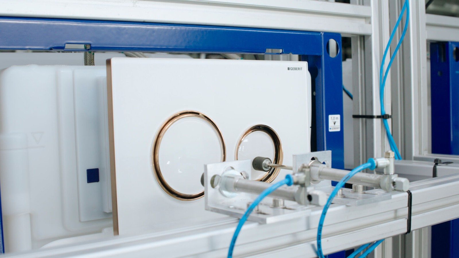 针对座便器系统中 Sigma21 冲水面板的质量测试