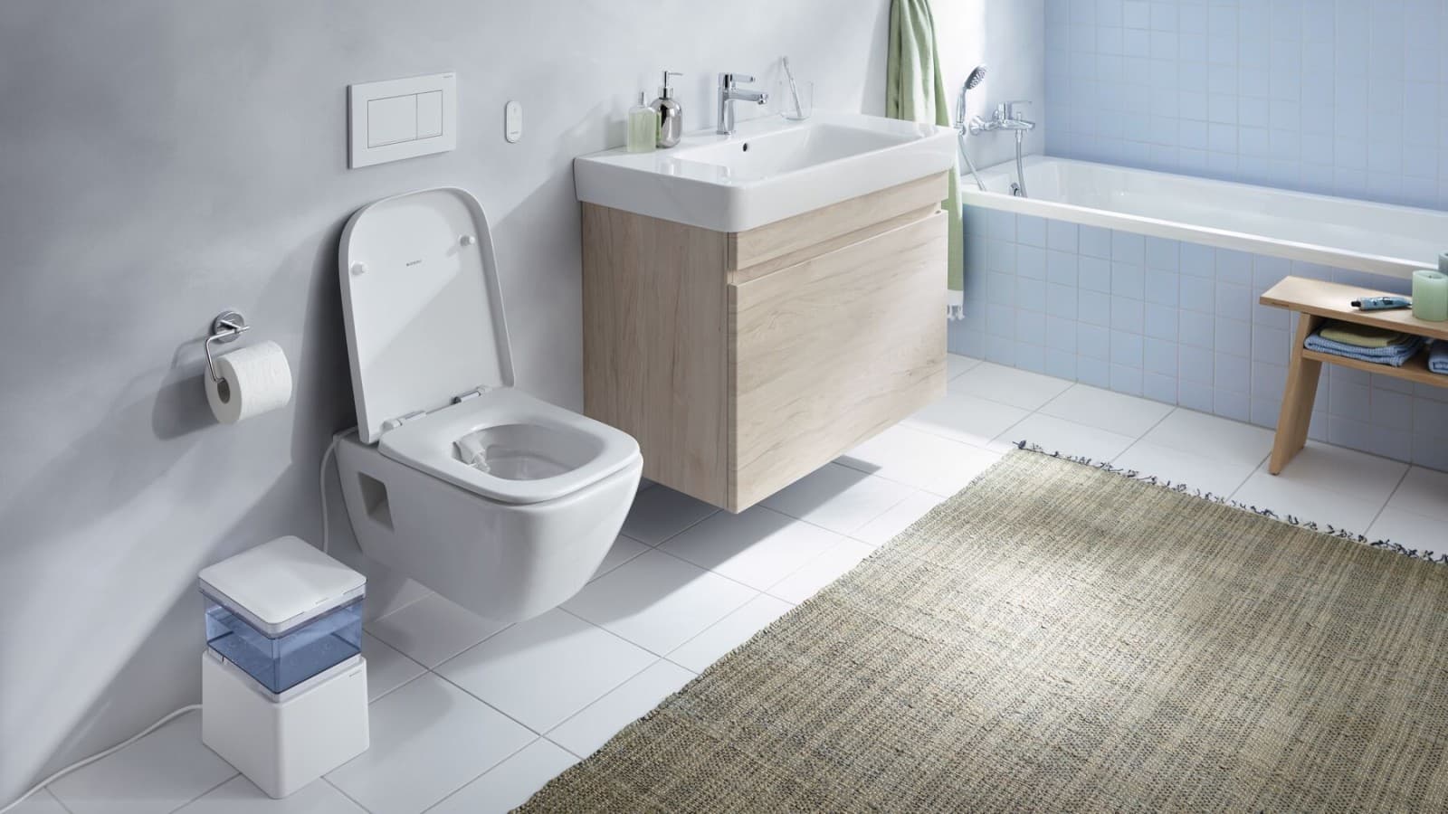 配备 Geberit AquaClean Cama 的卫浴空间 配备 Geberit AquaClean Cama 的卫浴空间