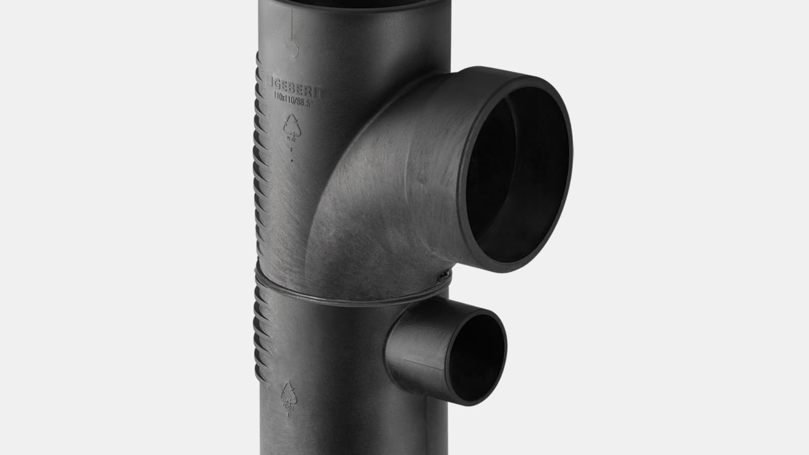 吉博力db20静音管道组合式三通88.5°,低阻入口 吉博力db20静音管道组合式三通88.5°,低阻入口