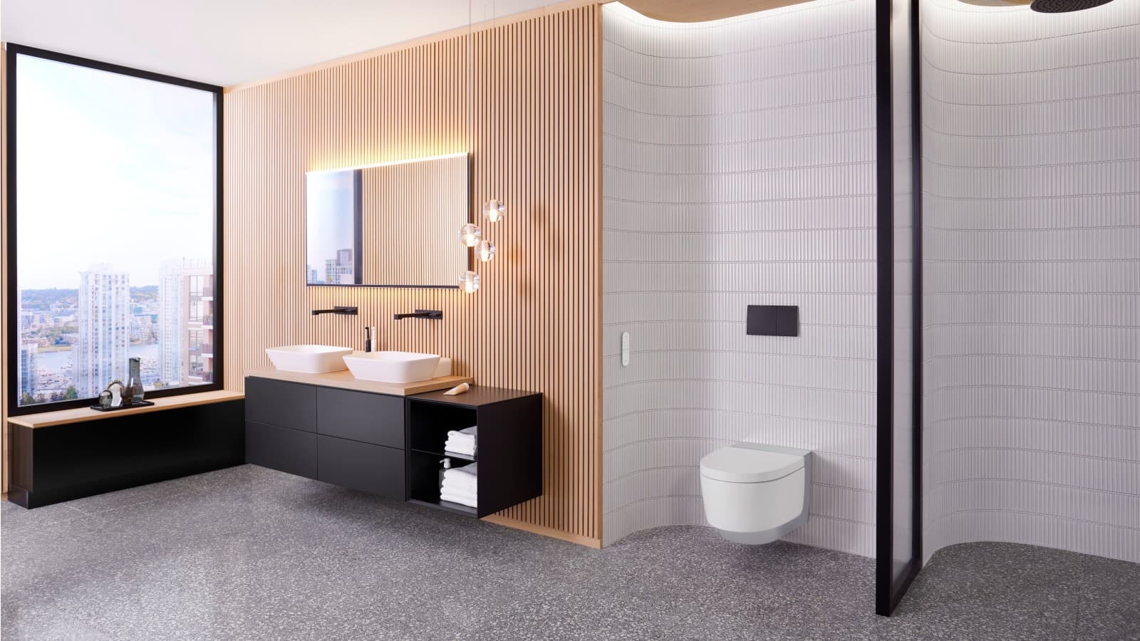 镀铬的 Geberit AquaClean Mera 智能坐便器 镀铬的 Geberit AquaClean Mera 智能坐便器
