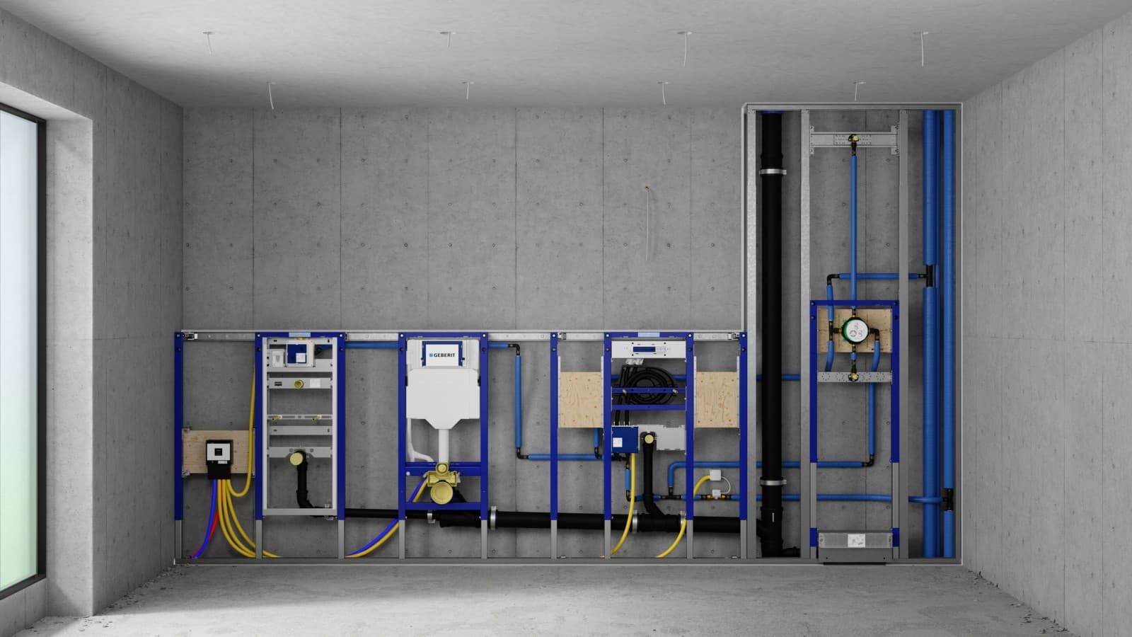 使用吉博力Duofix元件为小便器、卫生间、洗脸盆和淋浴安装墙体 使用吉博力Duofix元件为小便器、卫生间、洗脸盆和淋浴安装墙体